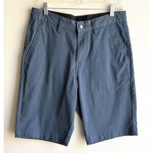Volcom Shorts Mens 30 Heather Blue Chino VMonty Stretch Skate Everyday